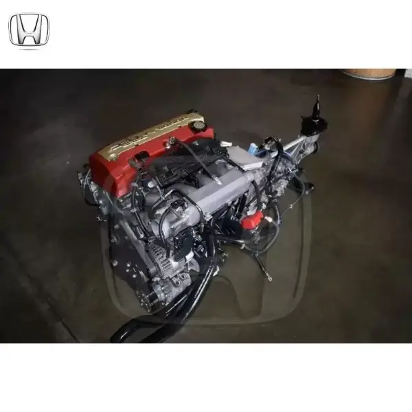 Honda S2000 AP2 F22C Engine with 6 speed manual transmission. Complete engine harness and ECU