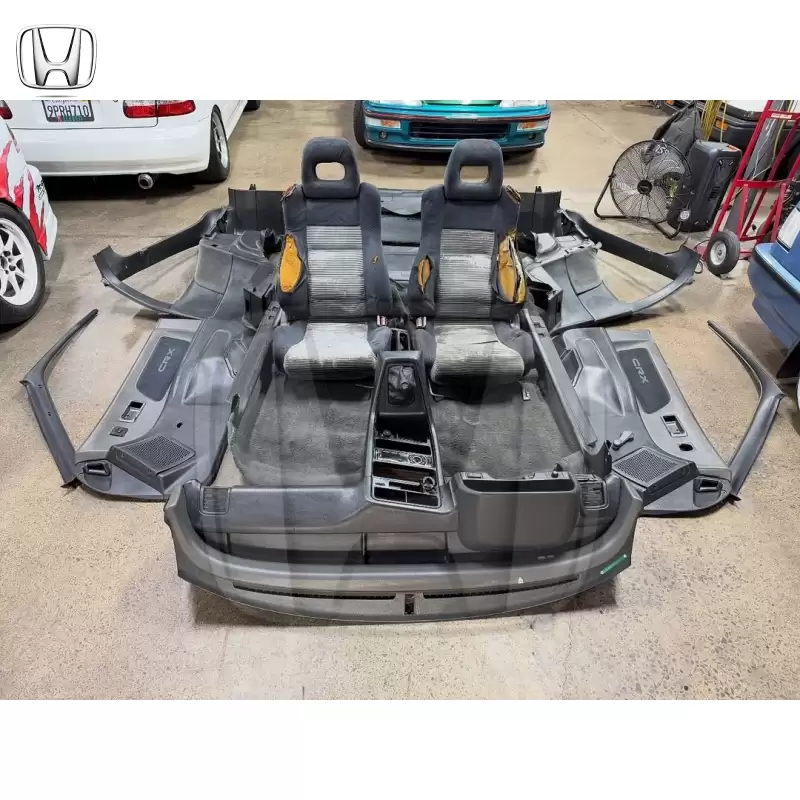 89-91 Crx Si full black/grey interior
