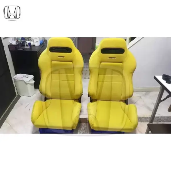 Yellow RECARO SR3 seats  