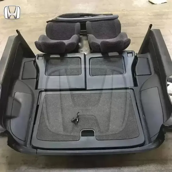 Rare JDM EG6 Civic SiR-S Checkered  Black Interior Conversion Available! Set includes: Front and Rear Seats, Door Panels, Interior Quarter Trim Panels, Gathers Grills and 4-Way Speakers, Trunk Box, and Metal Brackets.