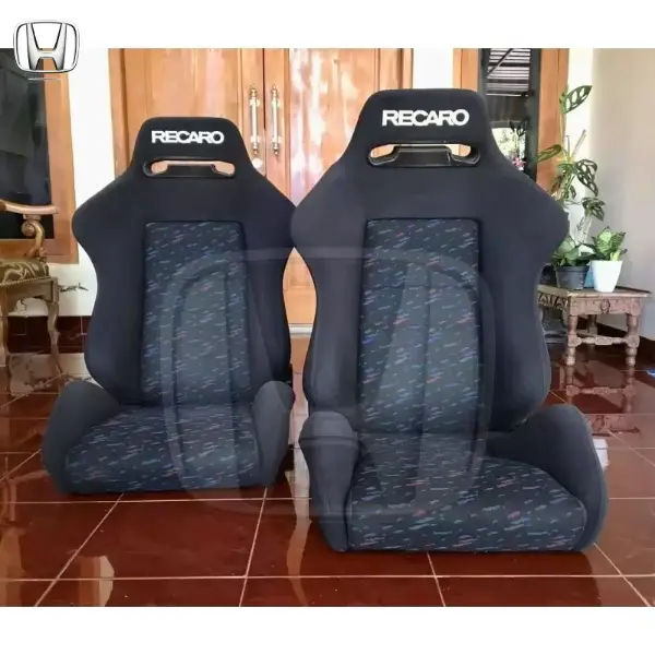 Recaro Confetti Le mans seats  -Original fabric, no tears or burns  -Type SR2 Confetti le mans Recaro seats  -Can install to all cars, just needs bracket adjustment -Made in Germany