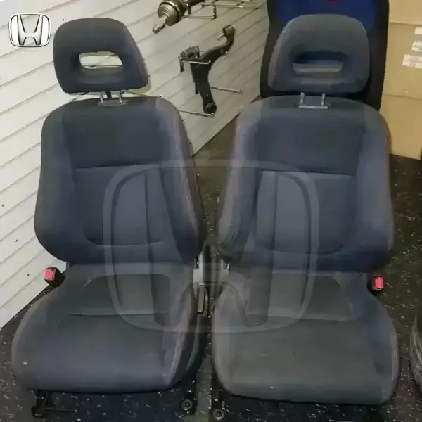 JDM Honda Acura Integra DC2 Type R front seats. Red stitches, original fabric, and comes with rails